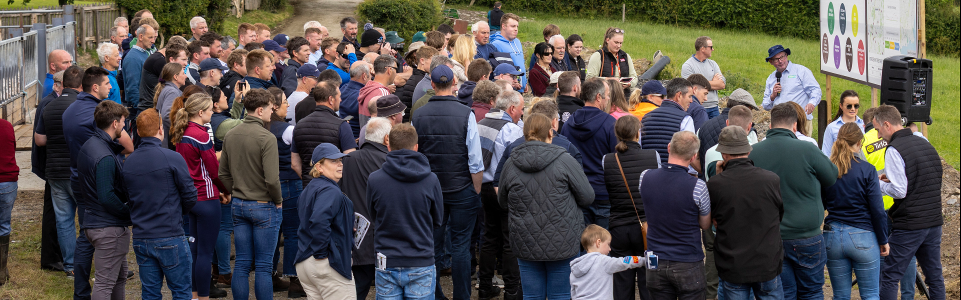 group of people at farm